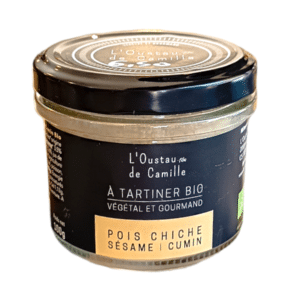 Tartinade pois chiche sésame cumin